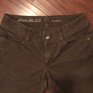 Eddie Bauer dark brown corduroy jeans size 4